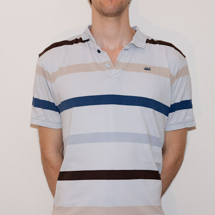 Also in September I bought my Dad a shirt for Father's day. He asked me for my advice on minutely-formal-casual polo-tee hybrids. Remember, this is the guy who thought a Mao Zedong shirt was a fashionable idea. I bought him a shirt from Myer, and bought myself this one at the same time. In hindsight, I should have purchased the same shirt for both of us, so we could be father-son shirt buddies.