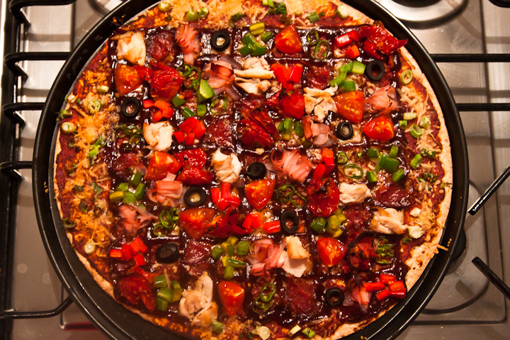We made a Sudoku pizza. It was delicious to solve.